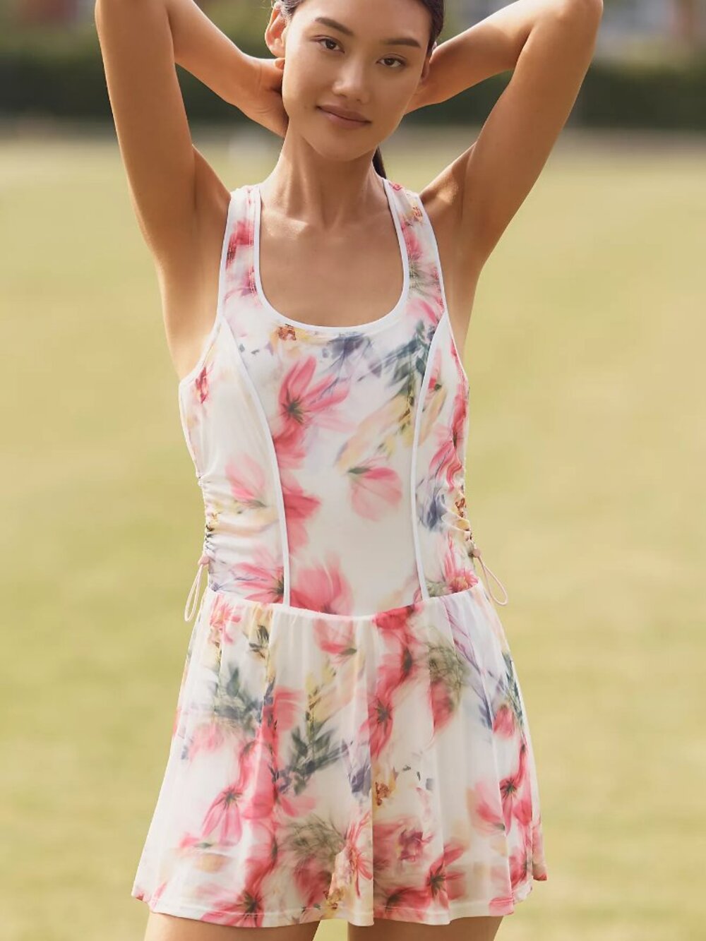 Anthropologie Daily Practice Sleeveless Scoop-Neck Mini Dress w Shorts - SZ M